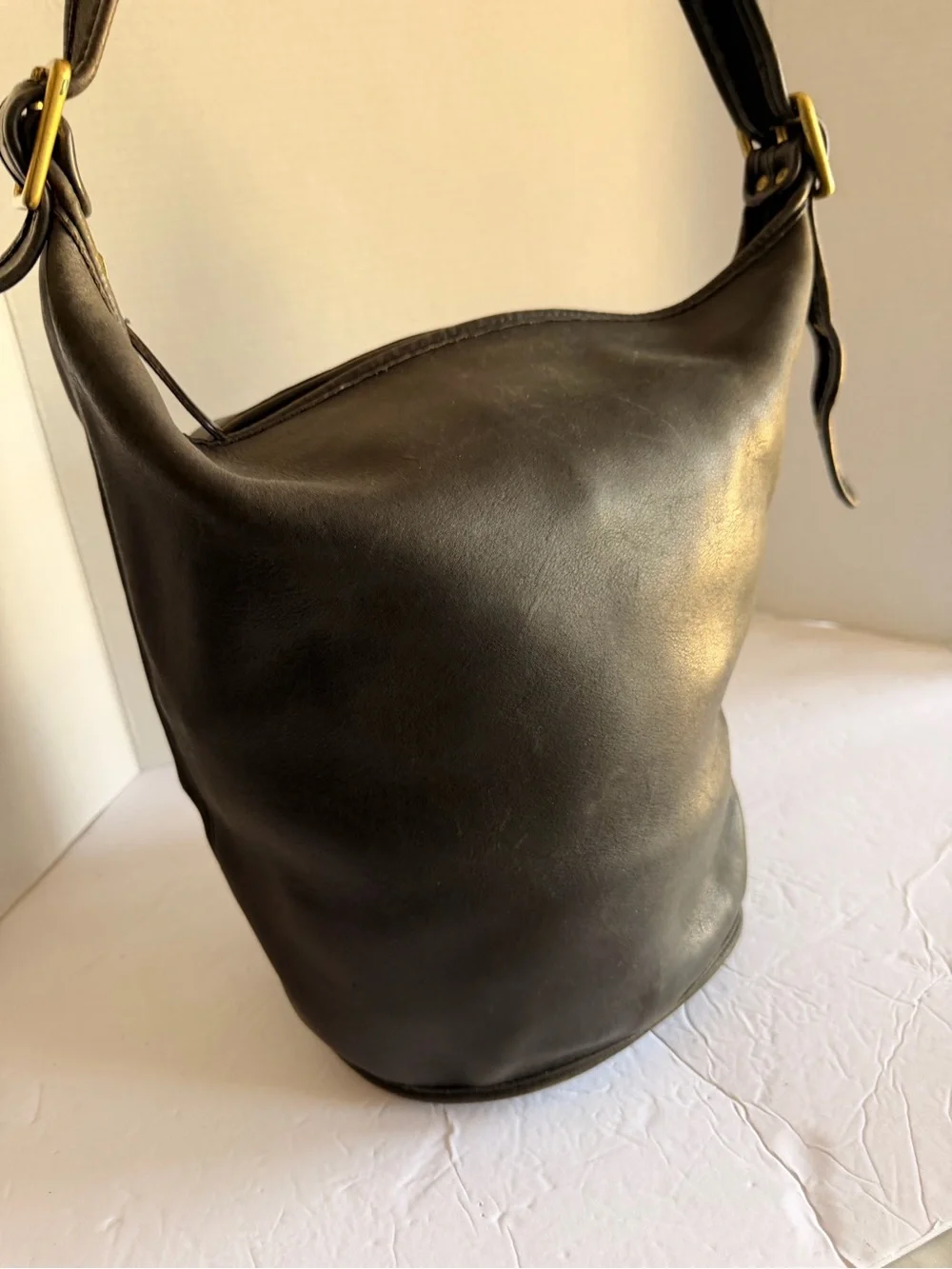 Coach Black Leather Shoulder Hobo Bag(rare)